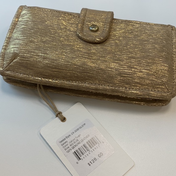 HOBO Galaxy Wristlet golden taupe Wallet NWT - Picture 3 of 10